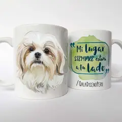 QALA DISEÑO - Taza 11 oz. - Perro Shih Tzu 2