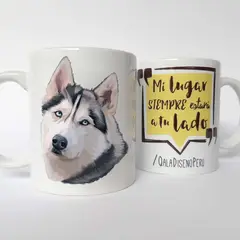 QALA DISEÑO - Taza 11 oz. - Perro Siberiano