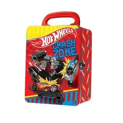 HOT WHEELS - Case Metálico para Guardar 18 autitos ROJO