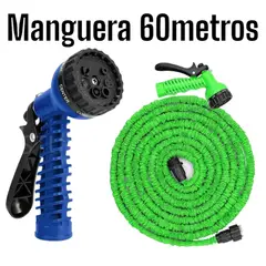 OEM - Manguera Expandible Hasta 60 Metros 7 Tipos de Chorro