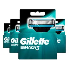 GILLETTE - Mach3 Cartuchos para Afeitar 2 unidades PackX4