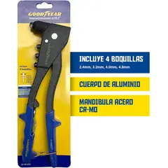 GOODYEAR - Remachadora manual aluminio 10.5"