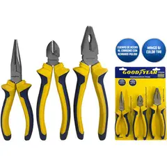 GOODYEAR - Set alicates corte pela cable 3 piezas