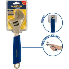 GOODYEAR - Llave francesa ajustable de 10 pulgadas