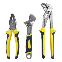 GOODYEAR - Set alicates y llaves pico de loro 3 piezas