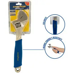 GOODYEAR - Llave francesa ajustable de 12 pulgadas
