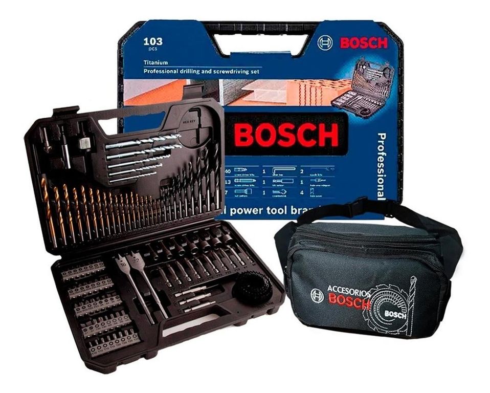 Kit de Set para taladro 103 Piezas + Canguro para Acc