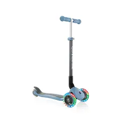 GLOBBER - Scooter Primo Plegable LED Azul Pastel
