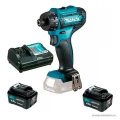 MAKITA - Taladro Atornillador 1/4" 12V 30 Nm 2 x 4.0 Ah