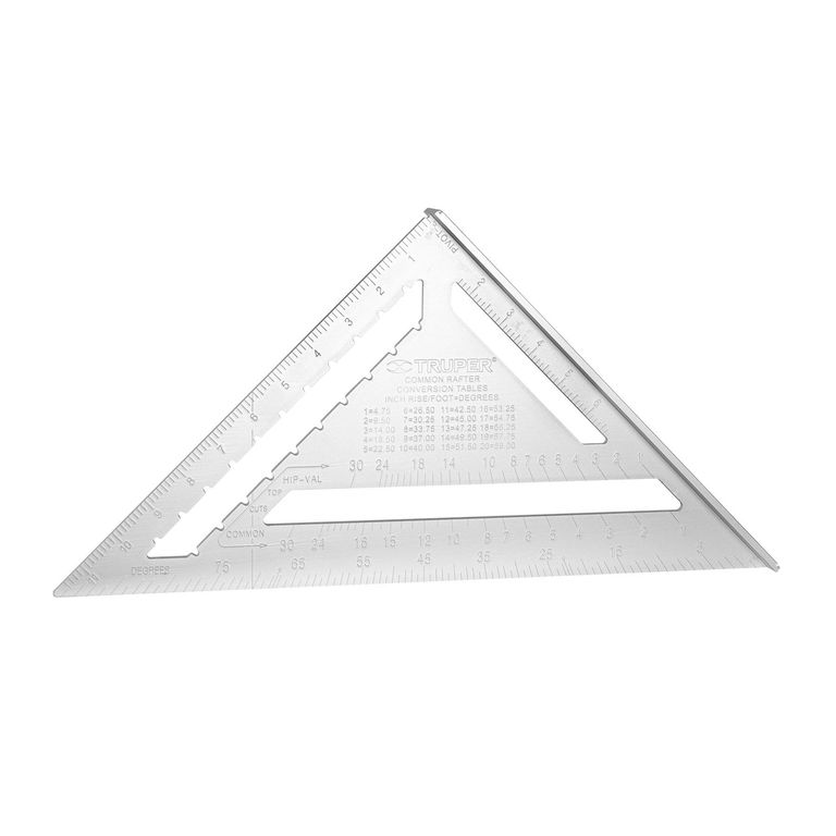 Escuadra 12" de Aluminio para drywall Muros de Yeso