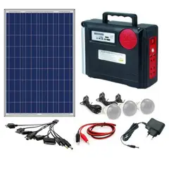 GENERICO - Kit solar portátilpanel solarsistema de iluminacion