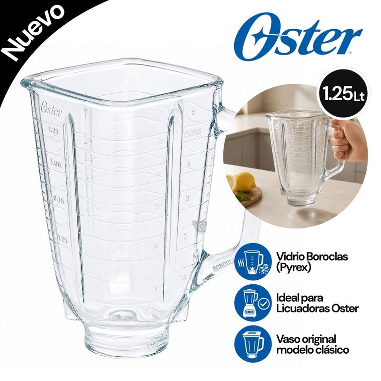 Vaso de vidrio tradicional Oster® 25843