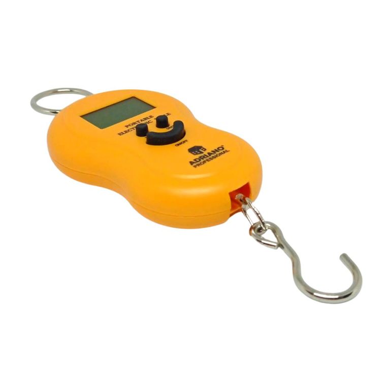 Balanza Digital Gramera Tipo Romana 50kg Para Equipajes Naranja