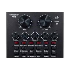 OEM - Interfaz de Audio Portátil Tarjeta de Sonido Stream para Celulares V8