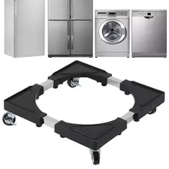 OEM - Soporte Base Móvil Rueda Frenos Refrigeradora Lavadora hasta 56cmx56cm
