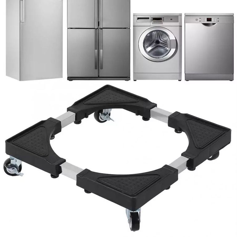 Base Móvil Soporte Rueda Frenos Refrigeradora Lavadora hasta 56cmx56cm
