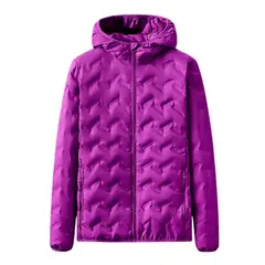 GENERICO - Casaca Chaqueta Camping Montañismo Capucha Mujer Invierno Frio Talla M