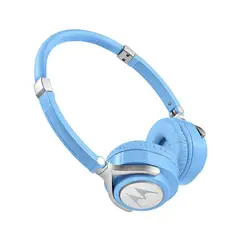 MOTOROLA - Audífono Pulse 2 de diadema con cable y mic. azul