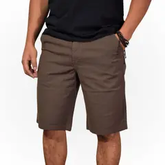 YONISTERS CLOTHING - Short de Algodón Drill Hombre Slim Fit Casual y De Vestir YONISTERS - Estilo Versátil - Marrón