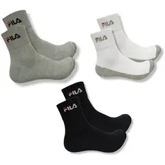 FILA - Medias Tobilleras - Pack de 3 Pares