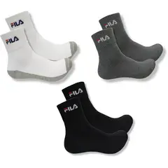 FILA - Medias Tobilleras - Pack de 3 pares