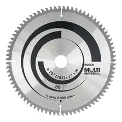 BOSCH - Disco Sierra 10 X 80D Multimaterial