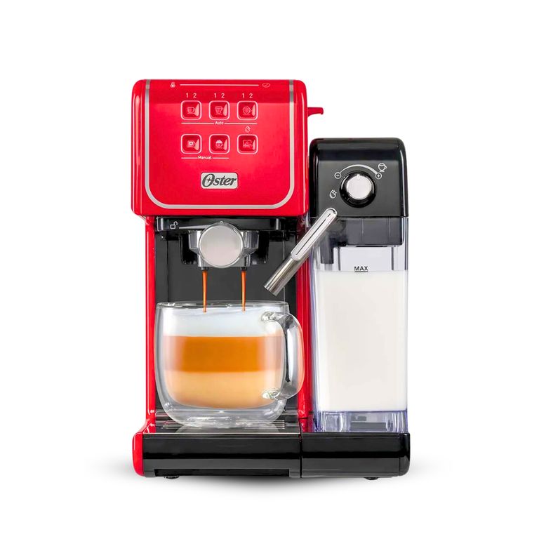 Cafetera Eléctrica PrimaLatte de 19 Bares Automática Rojo BVSTEM6801R