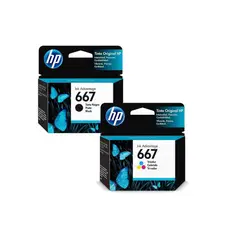 HP - Kit de Tinta 667 Negro Y Tricolor-(3YM78AL)-(3YM79AL)