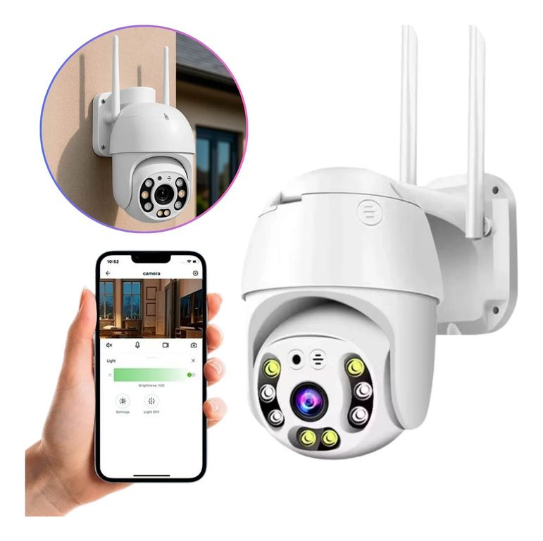 Camara A6 Icsee Ip Exterior Wifi Sensor De Movimiento