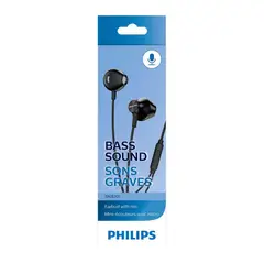 PHILIPS - AUDIFONO CMICROFONO IN-EAR BLACK TAUE101BK