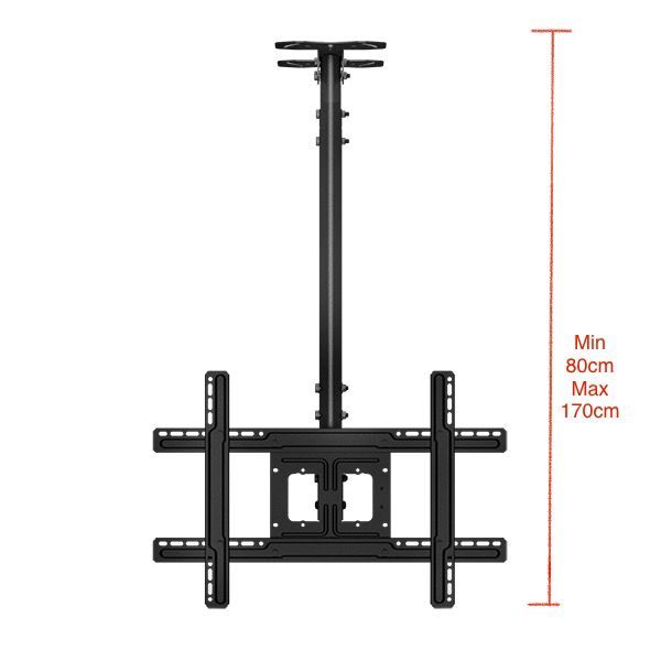 RACK TV PARA TECHO ALTO DE 32 A 75" / NEGRO