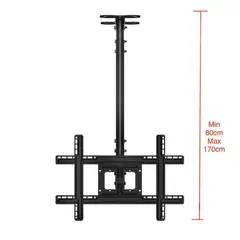 GENERICO - RACK TV PARA TECHO ALTO DE 32 A 75" / NEGRO