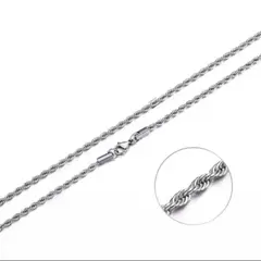 GENERICO - Collar Soga de Acero Inoxidable