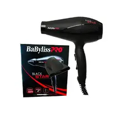 BABYLISS PRO - Secadora de Cabello B6200PE Black Star 2000W - Negro