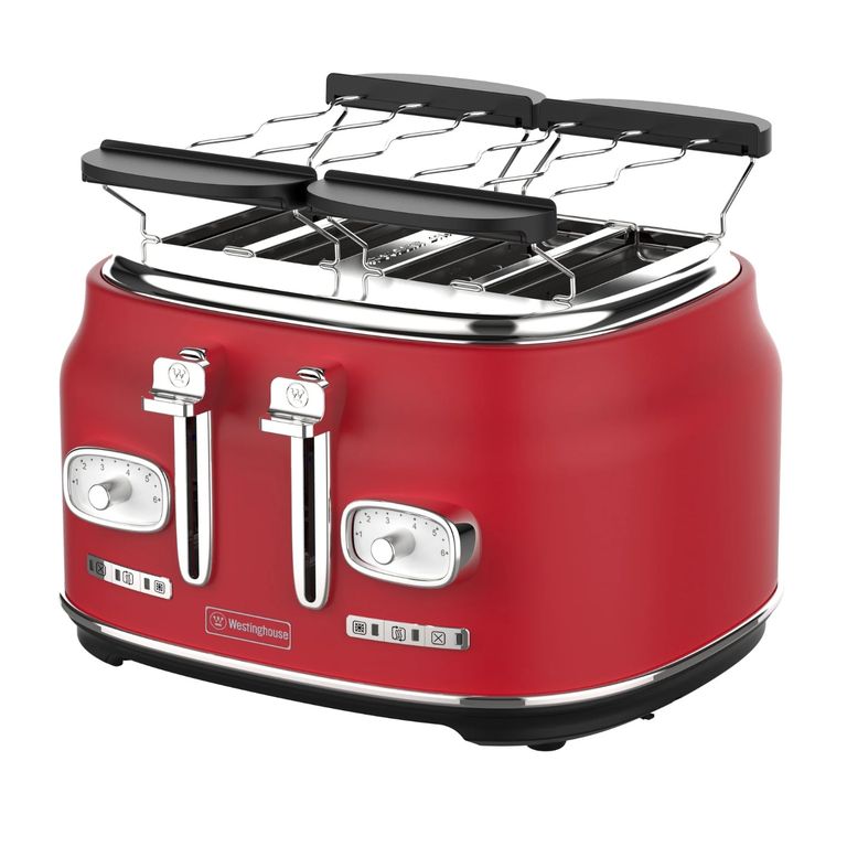 Tostadora 4 panes Retro WH rojo