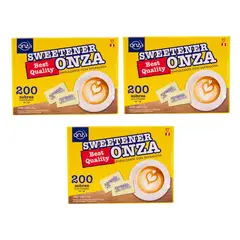 ONZA - Tripack Sucralosa caja 200 sobres