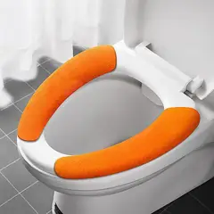 GENERICO - Protector de inodoro Funda de baño Set x4 pares naranja