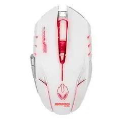 MICRONICS - Mouse Gamer Alien Recargable wifi White