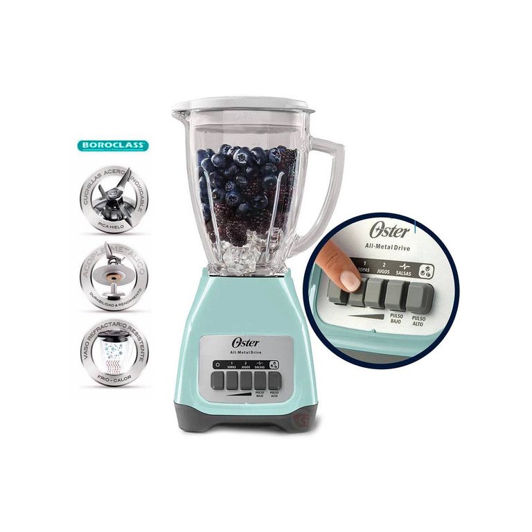 LICUADORA VASO DE VIDRIO 1.5 L 550W BLSTKAG-VPB