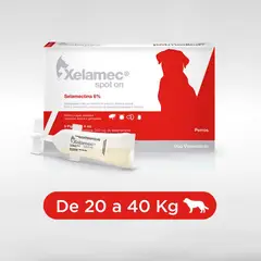 XELAMEC - ANTIPULGAS PARA PERROS Y GATOS DE 20-40KG X 5PIPETAS