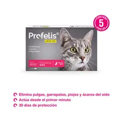 PROFELIS - ANTIPULGAS PARA GATOS DROP ON CJA 5 PIP X 1 ML