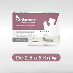 XELAMEC - ANTIPULGAS PERROS Y GATOS COMBI DE 2.5-5 KG X 5 PIP