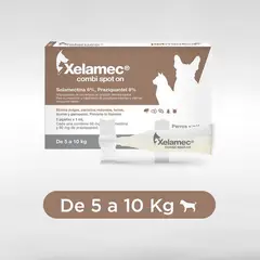 XELAMEC - ANTIPULGAS PERROS Y GATOS COMBI DE 5-10KG X5 PIPETAS