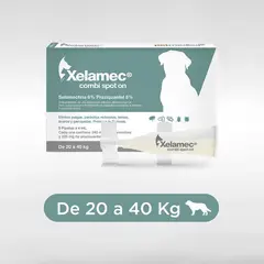XELAMEC - ANTIPULGAS PARA PERROS COMBI 20 a 40 KG X 5 PIPETAS