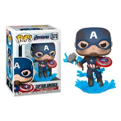 FUNKO - Pop Avengers Endgame - Captain America Broken Shield - Capitán América