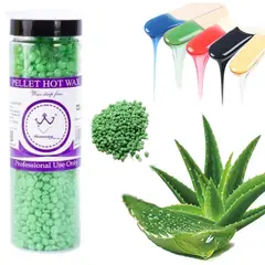 GENERICO - Cera depilatoria granulada 400g cera para depilar verde