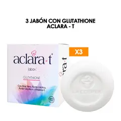GENERICO - 3 Jabón con Glutathione Aclara -T.