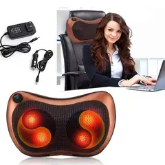 PERUMASSAGE - Cojin de Masaje Shiatsu con esferas y Calor - para Auto y Oficina