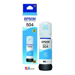 EPSON - Botella de tinta T504 Cyan Azul - T504220-AL