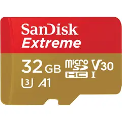SANDISK - 32GB Extreme GoPro UHS-I MicroSDHC A1 + Adaptador - SDSQXAF